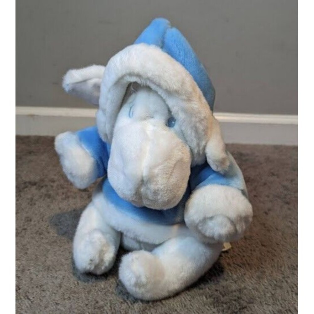 Eeyore Plush Disney Store Exclusive Winter Snowball White Blue Hooded Coat